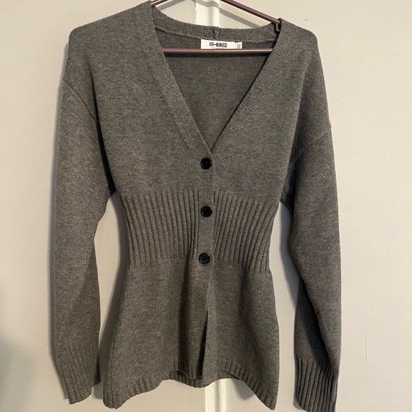 NWOT Cinched waist knitted cardigan - Picture 5 of 7